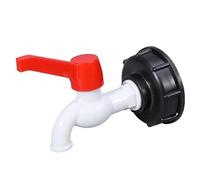 Casetlong Adattatore for Serbatoio IBC S60x6 da 1 Pezzo for Rubinetto in plastica da 1/2" e 3/4" con valvola di Ricambio, connettori for Acqua da Giardino, Rubinetto di Scarico(6)