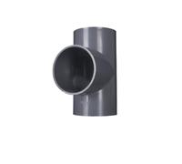 Casetlong Raccordo a T in PVC da 5 Pezzi da 20/25/32/40/50 mm, connettore a 3 Vie a Forma di T for irrigazione di Giardini Domestici, acquari, Tubi dell'Acqua, Adattatore di Giunzione(Gray,32mm)