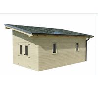 Casetta a Pannelli 120x120 abete THT con impianto fotovoltaico Wattoit 6kW