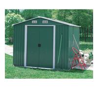 Casetta Box Da Giardino 191x213x195h cm in Lamiera Per Deposito Attrezzi Verde