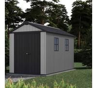 Keter Casetta da Giardino in Resina NEWTON PLUS 1175 Grigio - Doppia scelta di Montaggio
