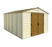 Casetta Box da Giardino 325x398x233 cm in PVC Avorio/Marrone