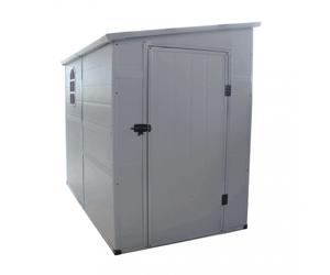 Casetta Box da Giardino Hause 143x247x194 h cm in Plastica Grigio chiaro