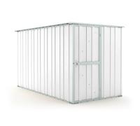 Casetta Box da Giardino in Lamiera di Acciaio Porta Utensili 175x307x182 cm Enaudi Bianco