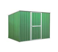 Casetta Box da Giardino in Lamiera di Acciaio Porta Utensili 260x185x192 cm Enaudi Verde