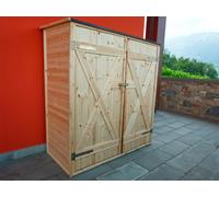 Casetta Box da Giardino per Attrezzi 150x70 cm in Legno Armadio Space