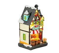 Casetta Con Decorazioni Natalizie Mini Casa Di Natale Del Villaggio