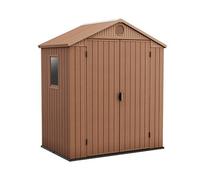 Casetta Keter DARWIN due porte resina effetto legno con pavimento 190x122x221 cm