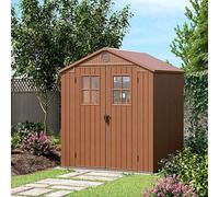 Casetta Da Giardino 122x190x221H finestre frontaliDarwin 6x4 Marrone disponibile