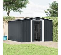 vidaXL Casetta da Giardino 257x298x178 cm in Metallo Antracite