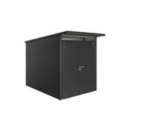 Casetta da Giardino in Metallo AVANTGARDE A3 Biohort con Porta a Due Battenti Grigio Scuro Metal