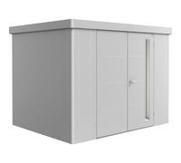 Casetta da giardino Biohort in metallo Neo 2C sp.0,5 mm argento 6,4 m² 2 p. Argento-metallizzato