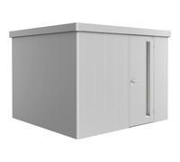 Casetta da giardino Biohort in metallo Neo 3C sp.0,5 mm argento 8 m² 1 p. Argento metallico