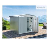 Casetta da Giardino in Metallo PANORAMA 4 Porta Standard Biohort Argento Metal