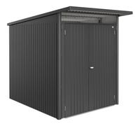 Casetta da Giardino in Metallo AVANTGARDE A2 ECO Biohort con Porta a Due Battenti Grigio Scuro Metal