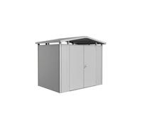 CASETTA DA GIARDINO BIOHORT "PANORAMA P2" IN ACCIAIO ZINCATO COLORE ARGENTO M...