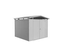 CASETTA DA GIARDINO BIOHORT "PANORAMA P4" IN ACCIAIO ZINCATO COLORE ARGENTO M...