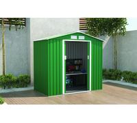 Casetta Da Giardino In Lamiera Verde 213x131x195 cm - Confine Confine Arredo da