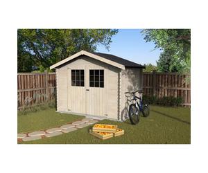 Casetta da giardino in legno Flosova sp 28 mm H232xL317xP213 cm Abete