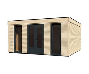 Casetta da giardino in legno semi-abitabile H250xL497xP497 cm 21,34 m² Abete bianco