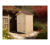 Casetta da giardino in legno sp 16 mm H203xL136xP146 cm Abete