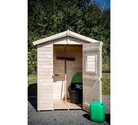 Casetta da giardino in legno sp 16 mm H204xL180xP145 cm Abete