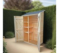 Casetta da giardino in legno sp 16 mm H206xL132xP65 cm Abete