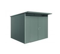 Casetta da Giardino in Metallo AVANTGARDE A6 Biohort con Porta a Due Battenti Argento Metal