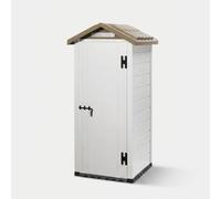 Casetta da giardino in PVC con pavimento 96,5x96,5x203 Tuscany 80