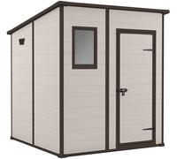 Casetta Da Giardino Porta Attrezzi 1835x185x2005 Cm In Resina Keter Manor Pent 6x6 Beige