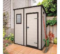 KETER - CASETTA "MANOR PENT 6x4" IN RESINA COLORE BEIGE - L1835xP111xH2005