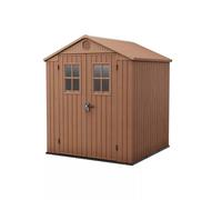 CASETTA DA GIARDINO KETER "DARWIN 6x6" IN EVOTECH+ COLORE MARRONE CON PORTA B...