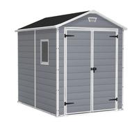 Keter Casetta da Giardino Manor 6x8, Grigia, 185,8 X 236,8 X 227 h