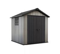 Keter Casetta da Giardino Oakland 757, Effetto Legno Spazzolato, Grigio, 4,5 m², 229x223,5x242H cm