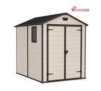 Keter Casetta da Giardino Manor 6x8, Beige, 185,8 X 236,8 X 227 h
