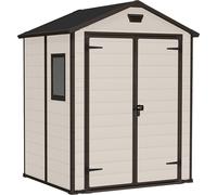 Casetta Da Giardino Manor 6X5, Finitura Effetto Legno Graffiato, Beige, 185X152X