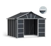 Casetta da giardino Palram in PVC Canopia Yukon sp. 10 mm grigio 8 m² Grigio