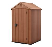 Casetta da Giardino Porta Attrezzi 125,8x117x205 cmin Evotech+ Keter Darwin 4x4 Marrone