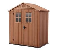 Casetta da Giardino Porta Attrezzi 190x122x221 cmin Evotech+ Keter Darwin 6x4 Marrone
