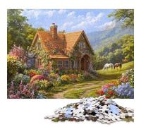 Casetta da giardino Puzzle in Legno Per Adulti Puzzle 500 Pezzi Gioco Education Regalo Per Amore E Amico Decorazione Interna Unica Per Gioco Familiare Stress Relief 500pcs (52x38cm)