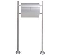 Casetta della Posta con Supporto in Acciaio Inox