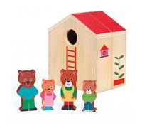 Casetta di legno per famiglia di gatti DJECO