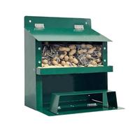 Casetta di mangime per scoiattoli, per pannocchie di mais, resistente alle intemperie, con mangime invernale, per osservazione della natura e decorazione in giardino, per gli amanti degli animali