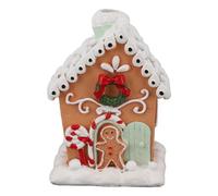 Casetta di Pan di , Classica e Squisita Decorazione da Tavolo per la Casa di Natale, Materiale in Resina Resistente, Design Unico, la Migliore Scelta di Regali di Natale