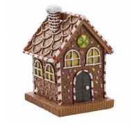 Casetta di Pan di Zenzero con Luci LED Luminoso Casa Del Villaggio Decorativa