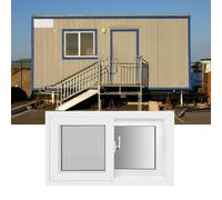 Casetta di ricambio in alluminio per case mobili, per 16 x 16, 18 x 24, 24 x 24, 24 x 28, 24 x 36, 36 x 36 cm, design InDurable 86 x 43 cm