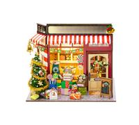 Casetta Dolci Natalizia Fai da con Luce LED Kit Bricolage, colore, 01 | Decorazione interna per mensole e tavoli, progetto creativo per adulti e ragazzi sopra i 3 anni con supervisione, colla
