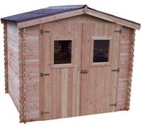 Casetta Foresta mod. Dublin 235x215 in legno DOUGLAS massiccio , 28 mm con pavim