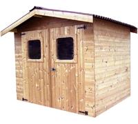 Casetta Foresta mod. Therma 240x204 in legno massiccio trattato alta temperatura