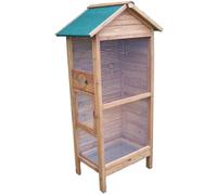 CASETTA GABBIA PER UCCELLI VOLIERA FORESTA 77X55X158